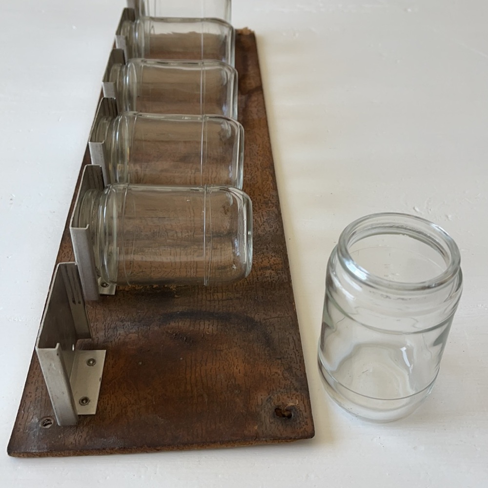 VINTAGE Vis A Part jars storage organizer jewelry spices